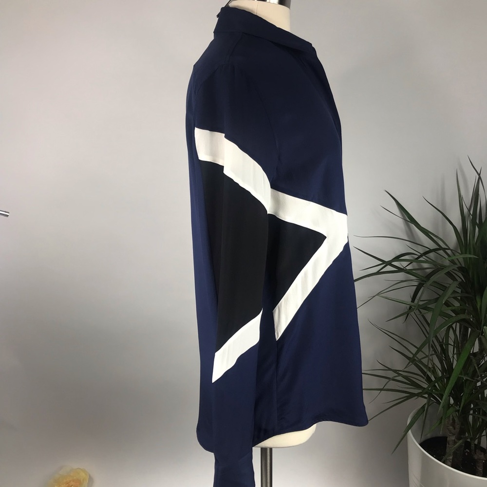 Neil Barrett blouse long sleeve 100% silk - Picture 3 of 8